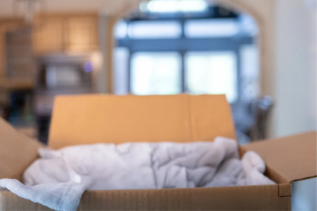Empty moving box
